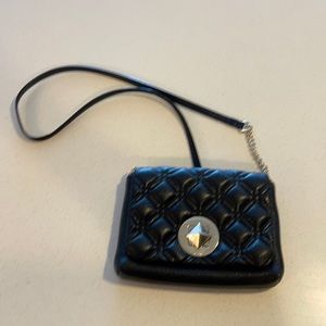 EUC Kate Spade quilted leather crossbody with gold chain detail